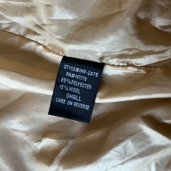 Aziz Women Size Small Knit Tie Belt Pea Coat Winter Heavy Stylish - Picture 8 of 11